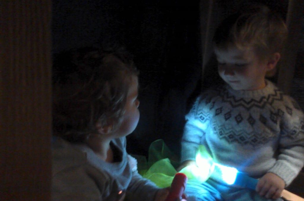 Exploring Light, Dark and Autumn at Knowle West Nursery School