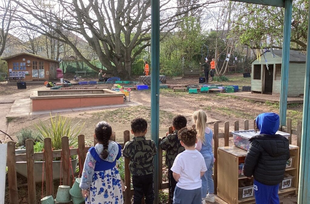 Little Hayes Nursery School Says Goodbye to Their Willow Tree