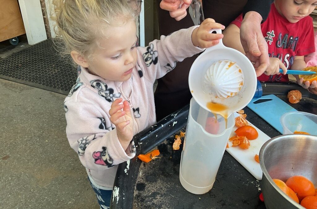 Orange juice and library trips in Acorns at Filton Avenue Nursery School